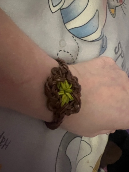 Rainbow Loom Other - Handmade Brown and Green Woven Bracelet - Home Other